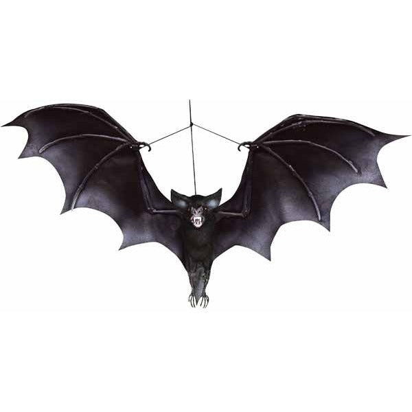 19.7-Inch Hanging Black Bat Halloween Decoration