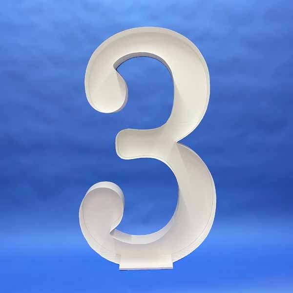 Nikoloon XL Number 3 Balloon Mosaic Frame, 150 cm