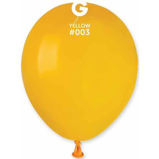 Gemar 5-Inch Dark Yellow #003 Latex Balloons, 100 Pack