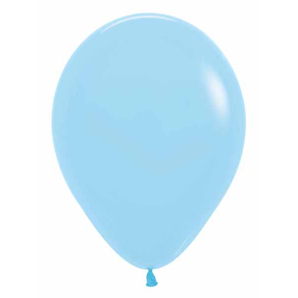 Sempertex 5-Inch Pastel Matte Blue Latex Balloons, 50 Count