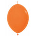 Sempertex Orange 6" Link-O-Loon Latex Balloons, 50 Pack