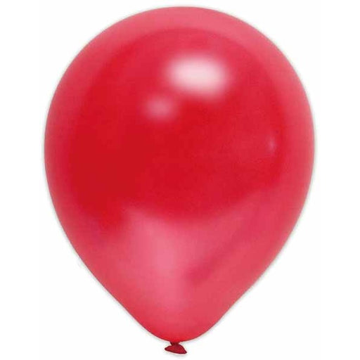 Trico 12" Pearl Red Latex Balloons, 100 Pack