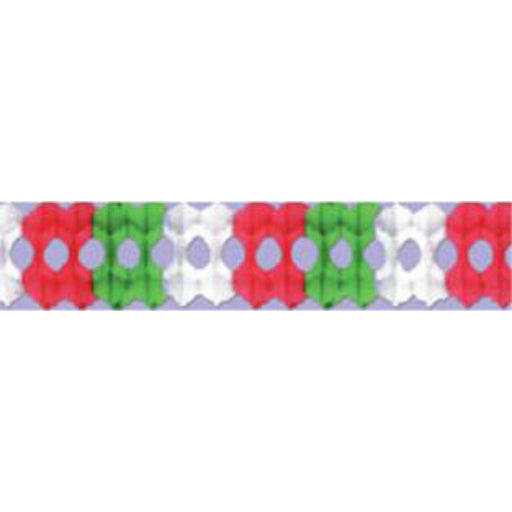 "12' Festive Arcade Garland In Red/White/Green (1 Pack)"