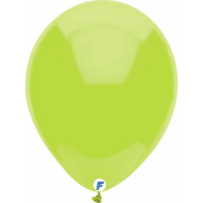 "12" Lime Green Balloons - 15 In A Bag"