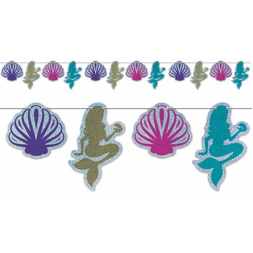 Guirlande de fête sirène et coquillage