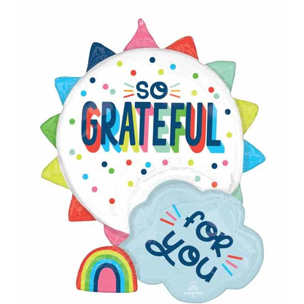 So Grateful for You 28" Shaped Foil Balloon