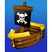 Inflatable Pirate Ship Cooler, 1 Pack