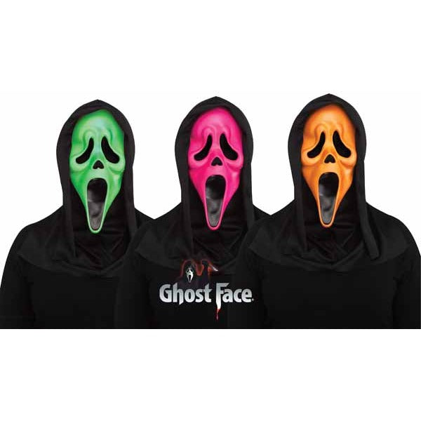 Fluorescent Green Ghost Face Mask