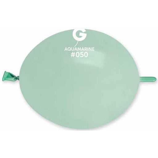 13" Aquamarine Glink Balloons - 50 Count Bag