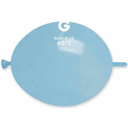 13" Baby Blue #072 Glink Balloons - 50/Bag By Gemar.