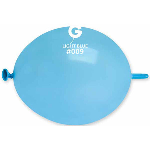 13" Lt Blue #009 Glink Balloons (50/Bag) By Gemar