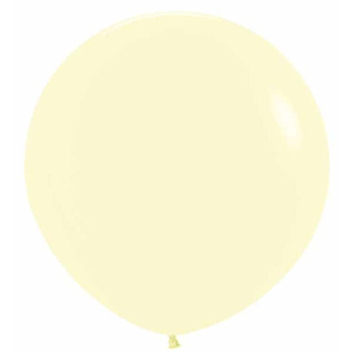 Sempertex 36" Pastel Matte Yellow Latex Balloons, 2 Pack