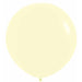 Sempertex 36" Pastel Matte Yellow Latex Balloons, 2 Pack