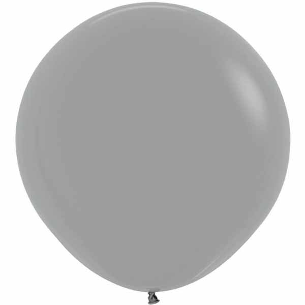 Sempertex Urban Grey 24-Inch Latex Balloons, 10-Pack