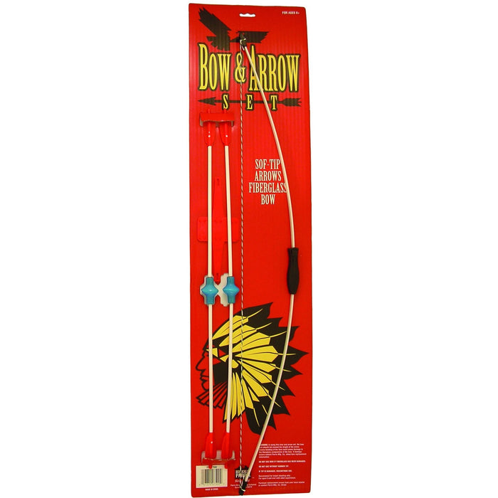 34" BOW, 4 ARROWS BOW/QVR CARDED