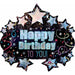 Brilliant Marquee Birthday Foil Balloon, 31 Inch