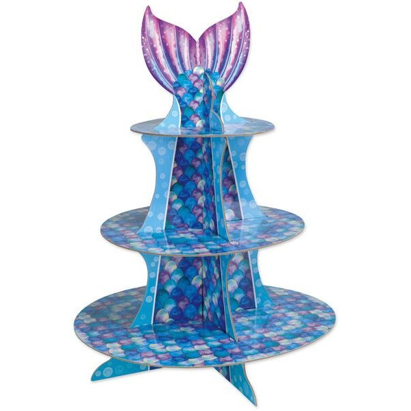 Mermaid Cupcake Stand, 1 Count