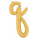14" Gold Script Letter Q