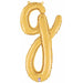 14" Script Letter G Gold