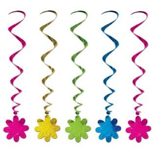 FLOWER WHIRLS 5/PKG 40" ASST.COLORS