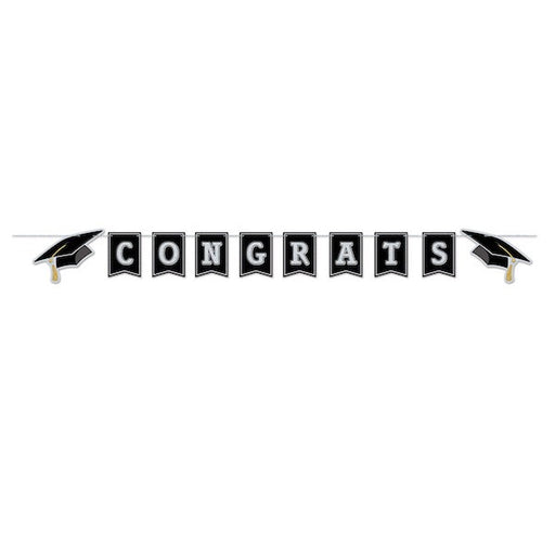 Congrats Grad Pennant Banner