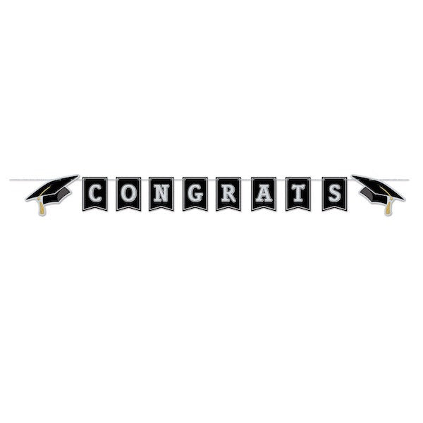 Congrats Grad Pennant Banner