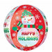 Happy Holidays Snowman 16" Orbz Foil Balloon