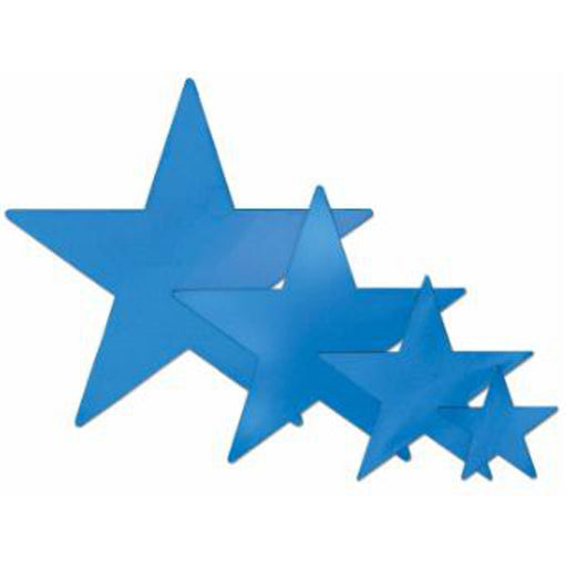 15" Blue Foil Star Cutout