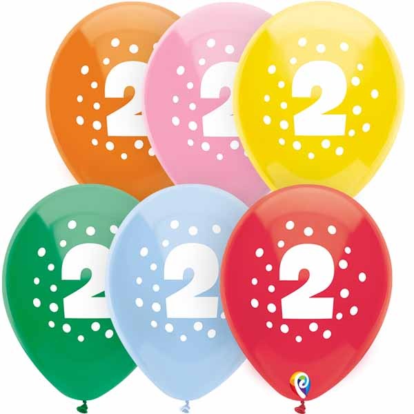 FUNSATIONAL 12" #2 DOTS 8/BG