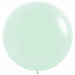 Pastel Matte Green 24-Inch Latex Balloons, 10 Count