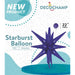 DecoChamp Purple Starburst Foil Balloon, 22 Inch