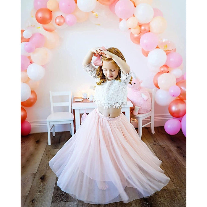 16-Foot DIY Peach and Pink and Rose Gold Balloon Arch and Garland Kit - Wedding, Birthday, Bridal Shower Balloon Arch Kit
