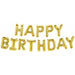 16" Happy Birthday Gold Party Decoration Kit (1/Pk)
