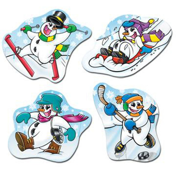 16" Snowman Cutouts 4/Pkg