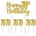 Happy 70th Birthday Cake Topper