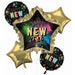 New Year Glow Foil Balloon Bouquet