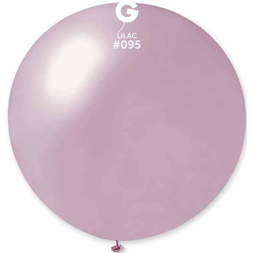 Gemar 31" Metallic Lilac #095 Latex Balloon, 1 Count