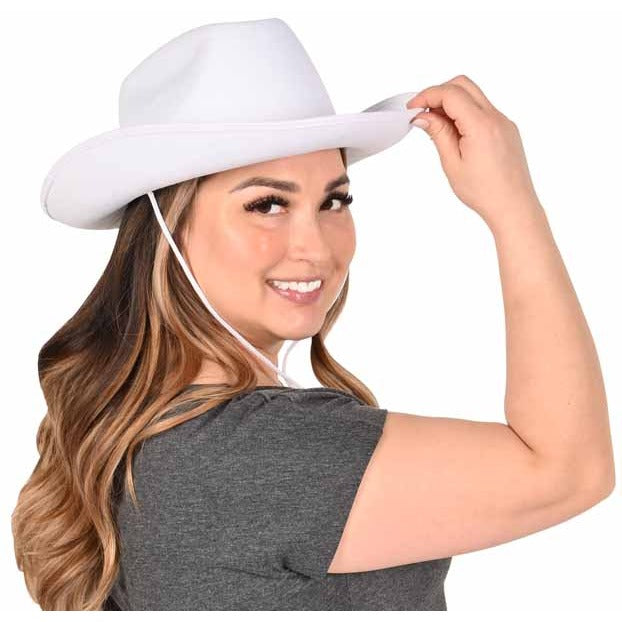 White Felt Cowboy Hat