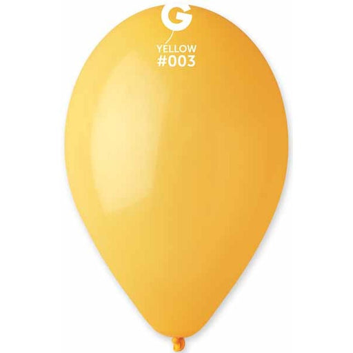 Gemar 12-Inch Dark Yellow #003 Latex Balloons, 50 Count
