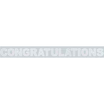 Glittered Congrats Streamer