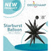 DecoChamp 22 Inch Black Starburst Foil Balloon