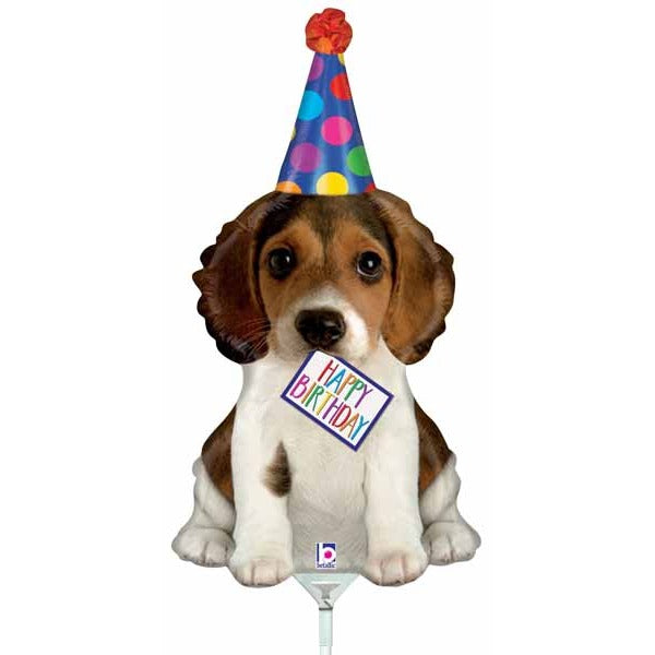 Birthday Puppy 14 Inch Mini Foil Balloon