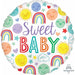 Sweet Baby Icons Jumbo Round Foil Balloon