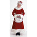 Burgundy Velvet Mrs. Claus Costume, Size 16-18