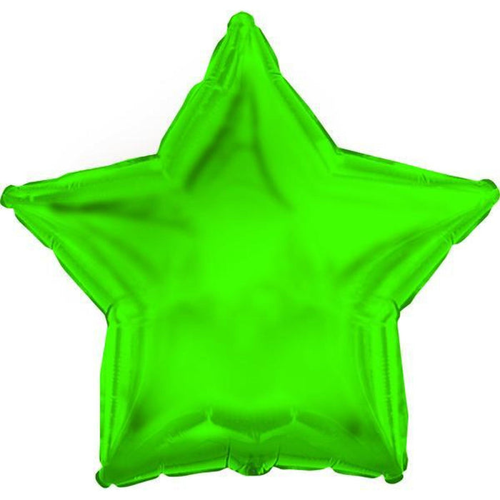18" Green Star Foil Balloon