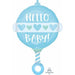 18" Jr Shape Baby Boy Rattle - S50 Pkg