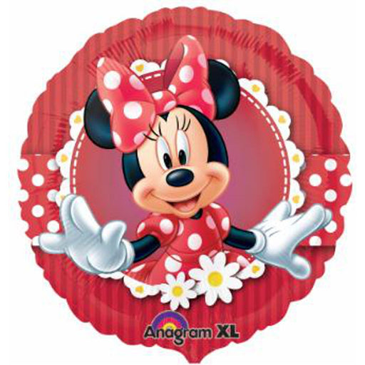 18" Mad About Minnie Statue With Round Base And S60 Screws.
