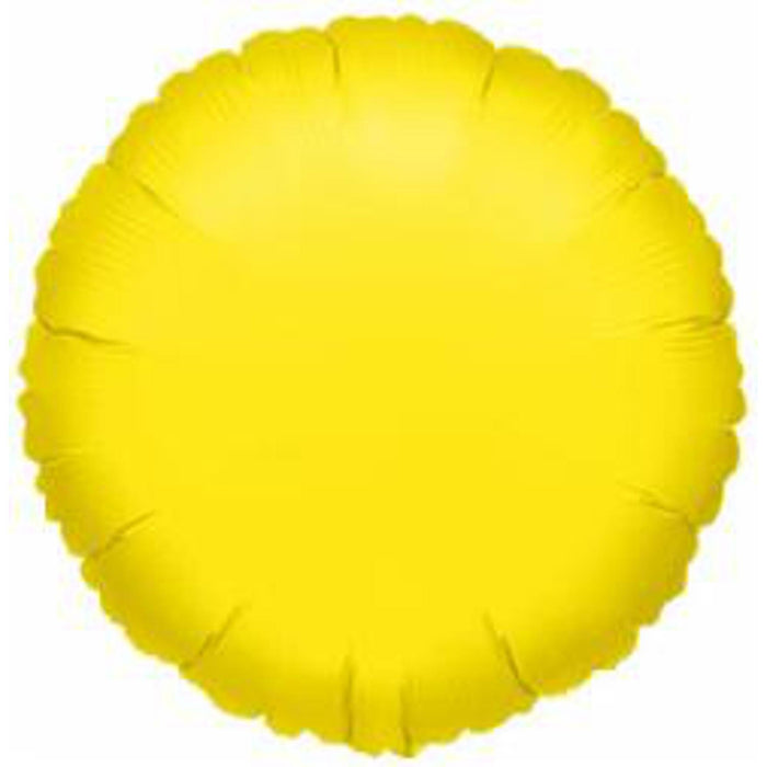 18" Metallic Yellow S15 Balloon