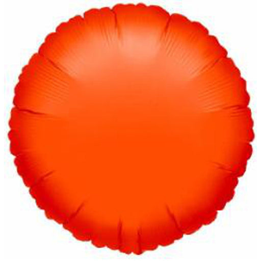 "18" Metallic Orange Round Balloon - S15"