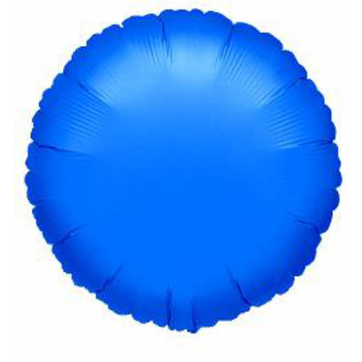 "18" Round Metallic Blue Balloon Package"